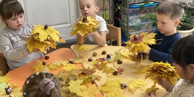 Конструювання  гр3 ( дошкільний вік), тема: " Веселі ведмежата". вихователь Роботько Н.О.